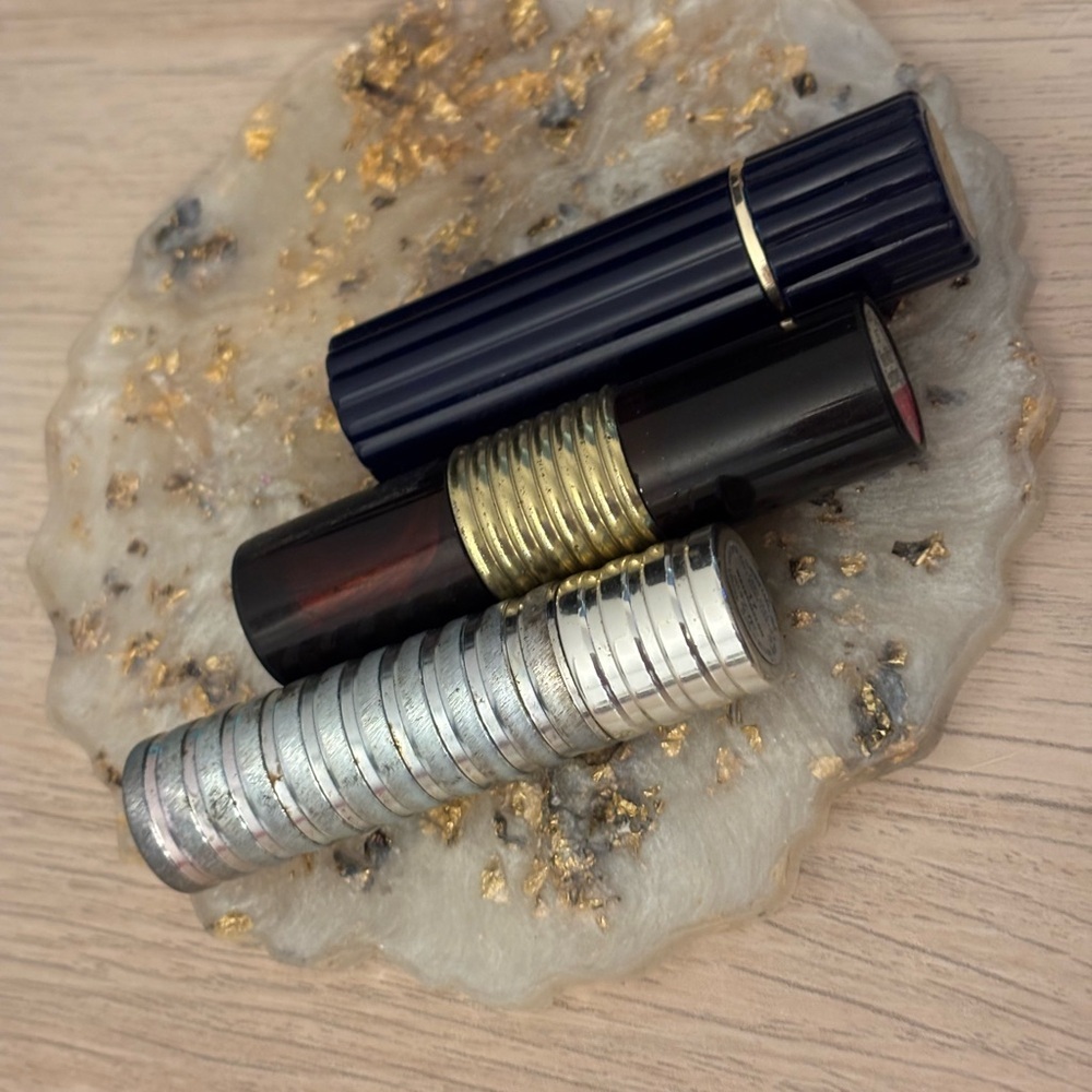 Vintage Lipstick set of 3 Revlon Clinique Estée Lauder - Picture 2 of 3